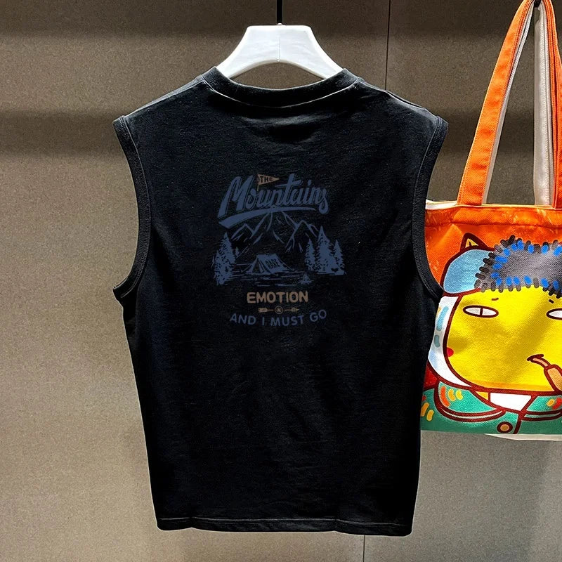 Trendy Cotton Sweatirt Vest ex Svel Summer Sportswear Pure Cotton Breathable Moisture ng Casual Faion