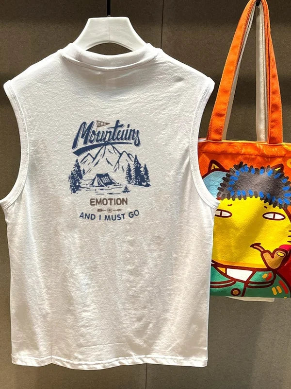 Trendy Cotton Sweatirt Vest ex Svel Summer Sportswear Pure Cotton Breathable Moisture ng Casual Faion