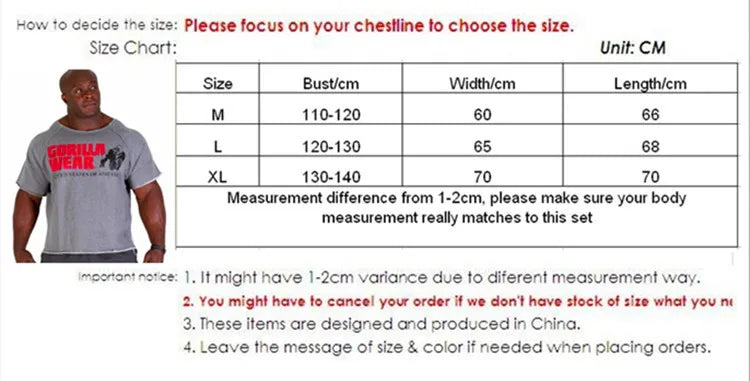 Men's Oversized Shirt Fitness Sport Running T-Shirts Gym TShirts Athletic Loose Tops Tee Summer Cotton GYM Tops Tees