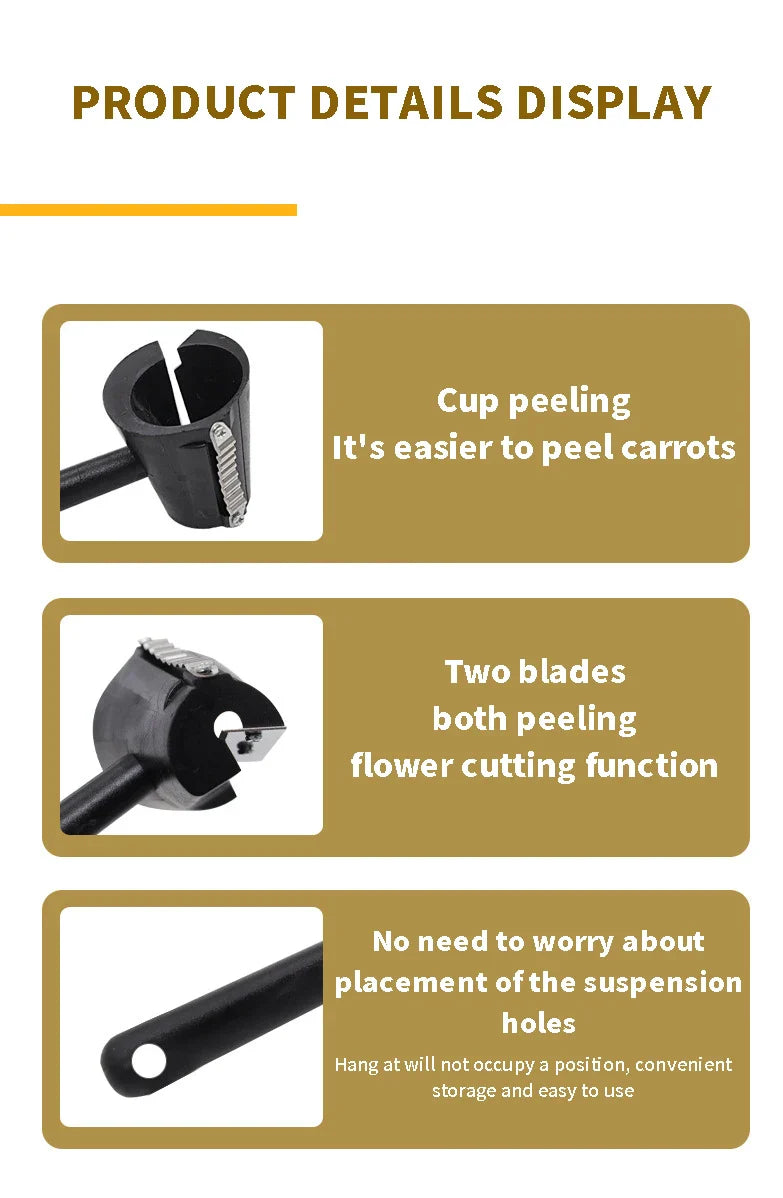 Vegetable Fruit Cutter Household Spiral Funnel Flower Shredder Peeler Artifact Portable Fast Carrot Cutter Slicer Spiral Cutter
