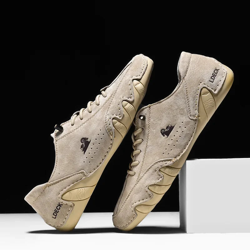 Men's Casual Shoes  Lace Up Comfortable Soft Non Slip Durable Walking Shoes Classic Fashionable Trendy Park Walking Travel Shoes