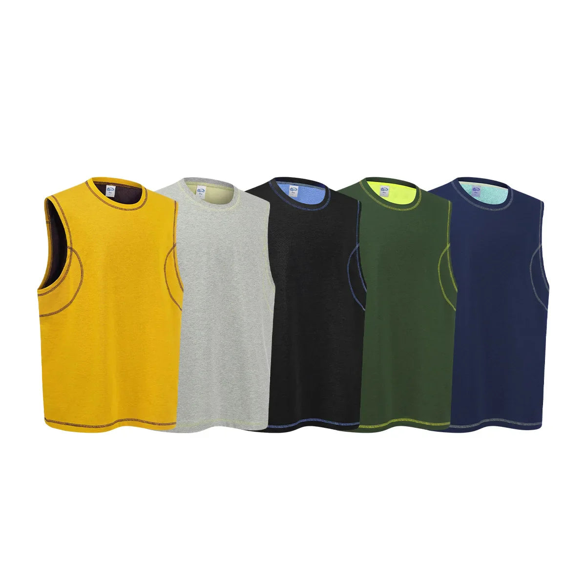 Sleeveless T-shirt Male Sporty Two Colors Quick-drying Vest Fashionable Comfortable Loose Casual All-matching Personality