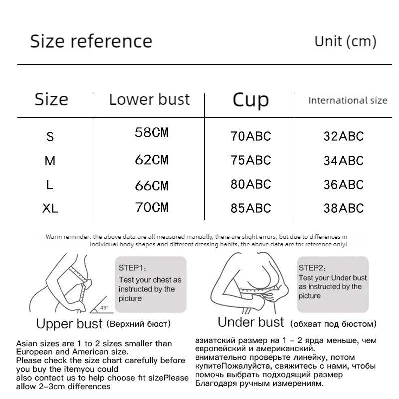 Women's underwear: detachable shoulder strap underwear, anti-slip strapless bra, cinched breasts, and wraparound bra