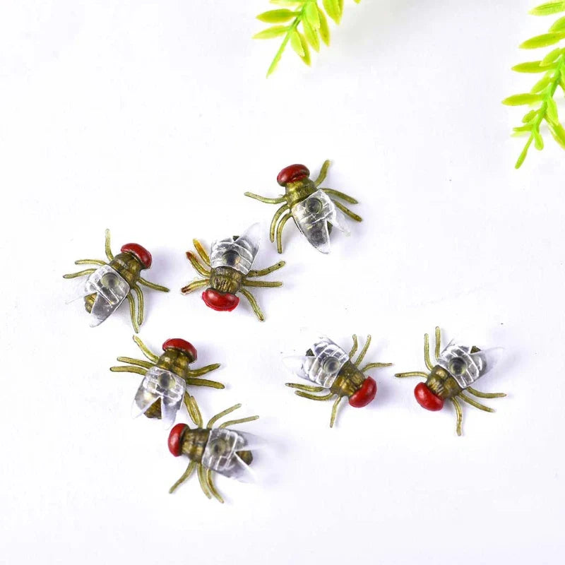 Funny Animal Models Fake Flies Plastic Simulated Insect Bugs Scary Disgusting Joke Toys Halloween Party Prank Favors