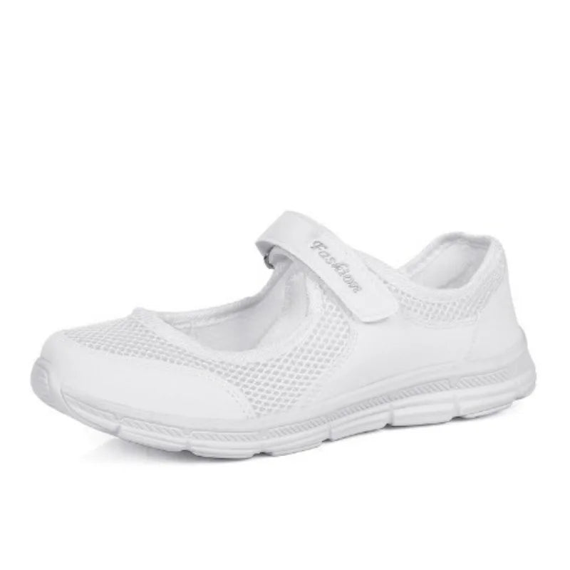 Women Shoes Breathable Vulcanized Shoes Fashion Solid Color Casual Shoes Work Walking Shoe Lightweight Flat Sneakers Zapatos