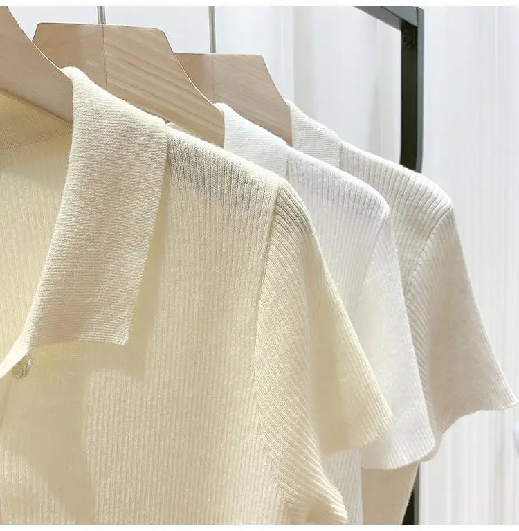 Short-sleeve Shirts Women S-3XL Leisure Summer Basic Solid Elegant Streetwear All-match Simple Daily Harajuku Y2k Popular Tops