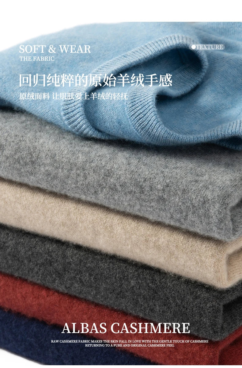 Men's T-shirt spring/Summer New Item 100% Cashmere Short Sleeved Men's Round Neck Knitted Pullover Vest Casual Men's Clothing