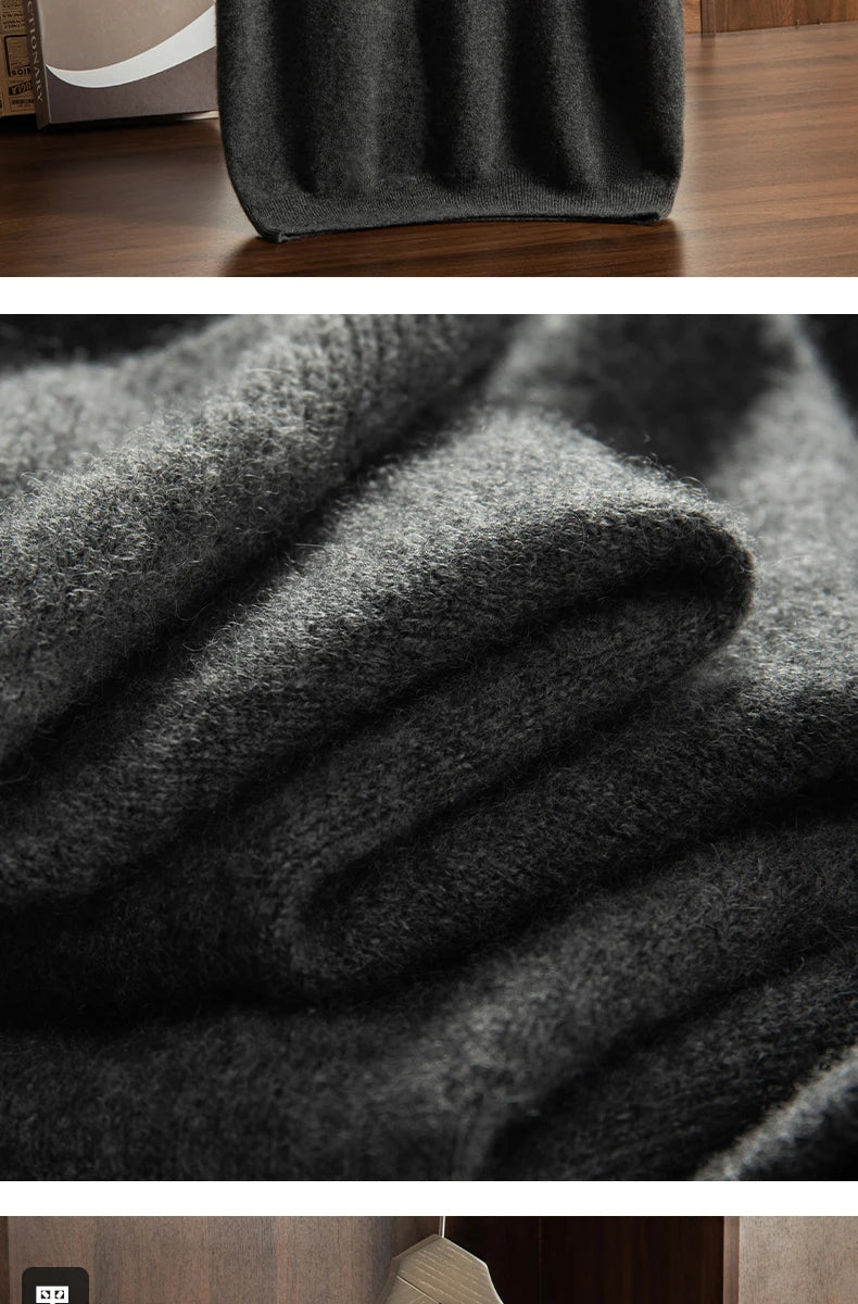 Men's T-shirt spring/Summer New Item 100% Cashmere Short Sleeved Men's Round Neck Knitted Pullover Vest Casual Men's Clothing