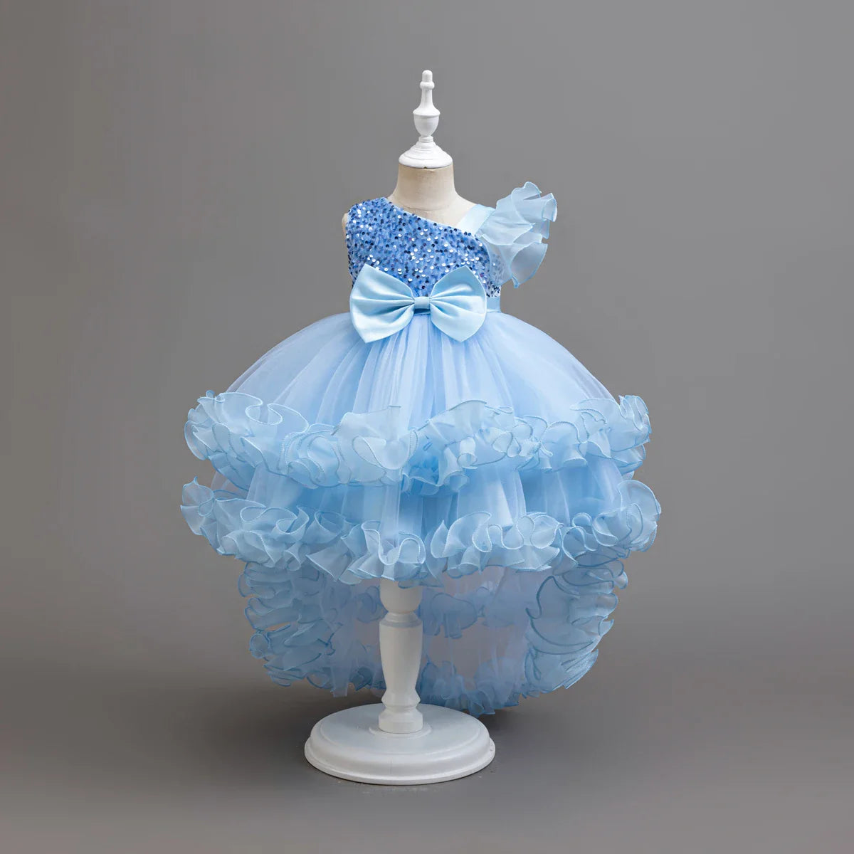 Flower Girl Party Dresses Wedding Birthday Trailing Princess Dress For Kids Graduation Pageant Bridesmaid Kids Costume