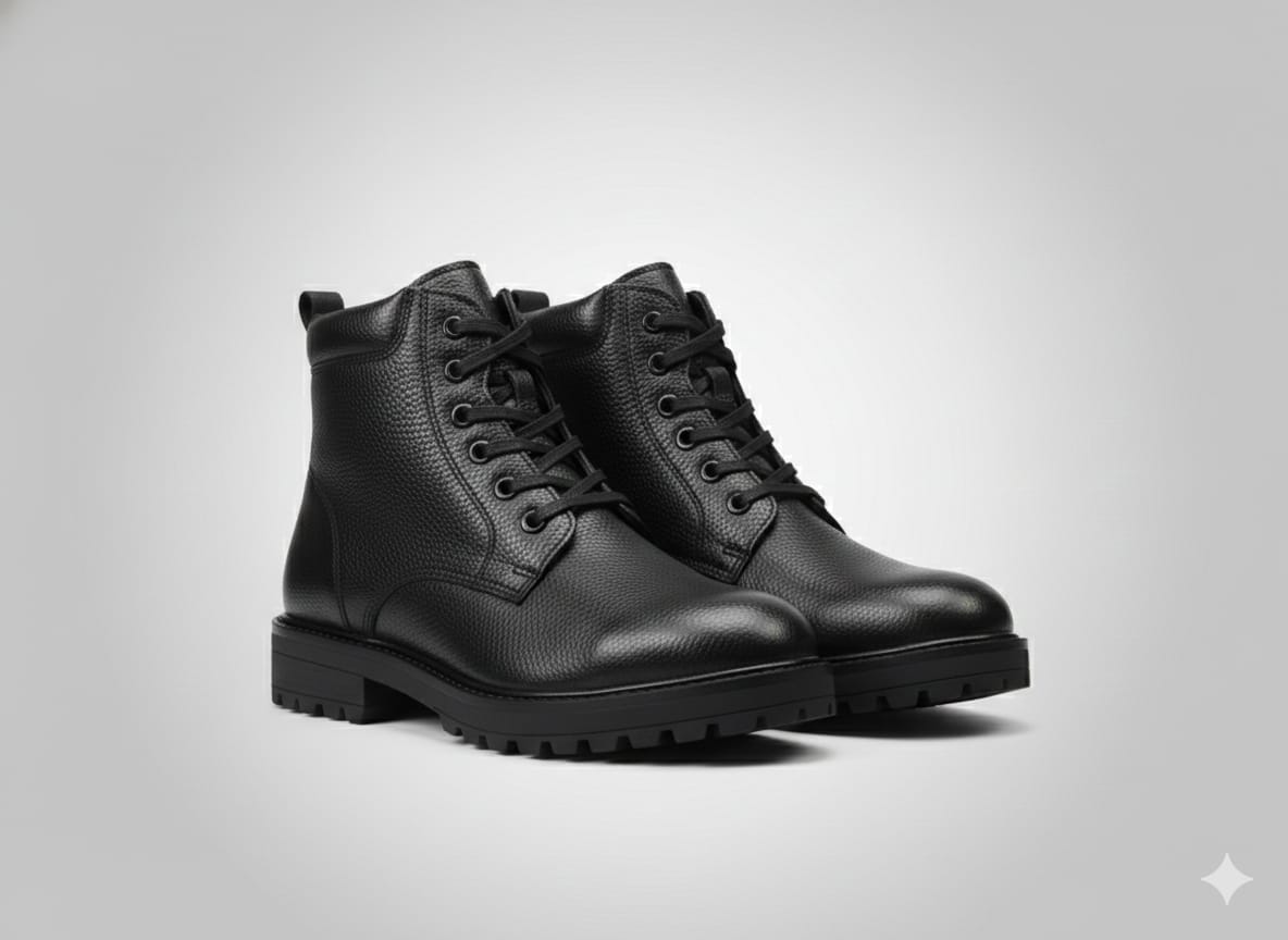 Men's Impoted Authemtic Leather High-Ankle Boot