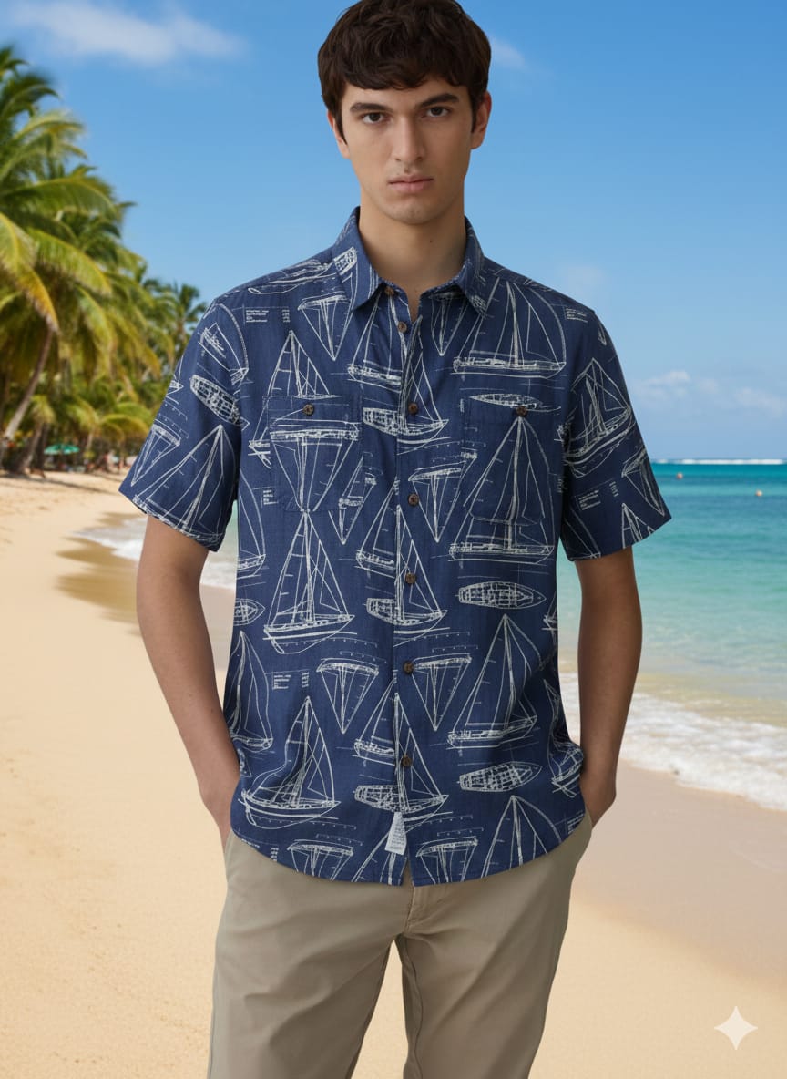 Men's original export beach summer shirt