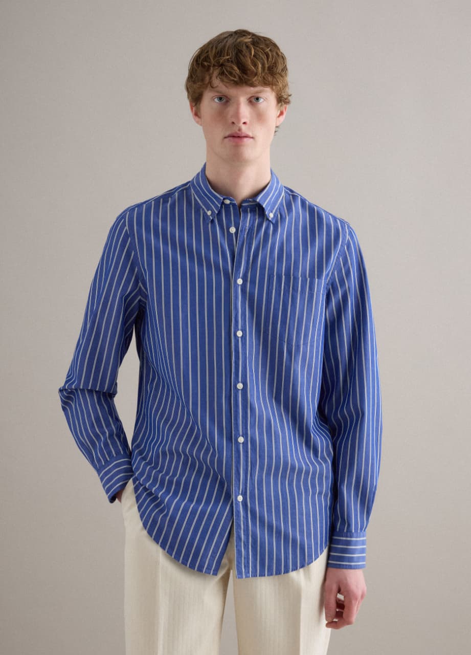 OVS Multicolour Striped Pure Cotton Shirt – Regular Fit