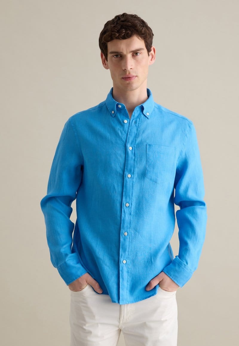 OVS /Piombo Light Blue Button‑Up Shirt
