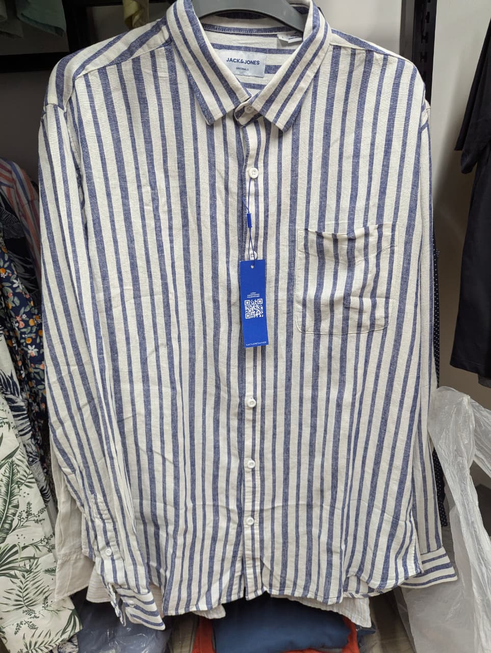 Jack & Jones Stripe Summer Shirt – L