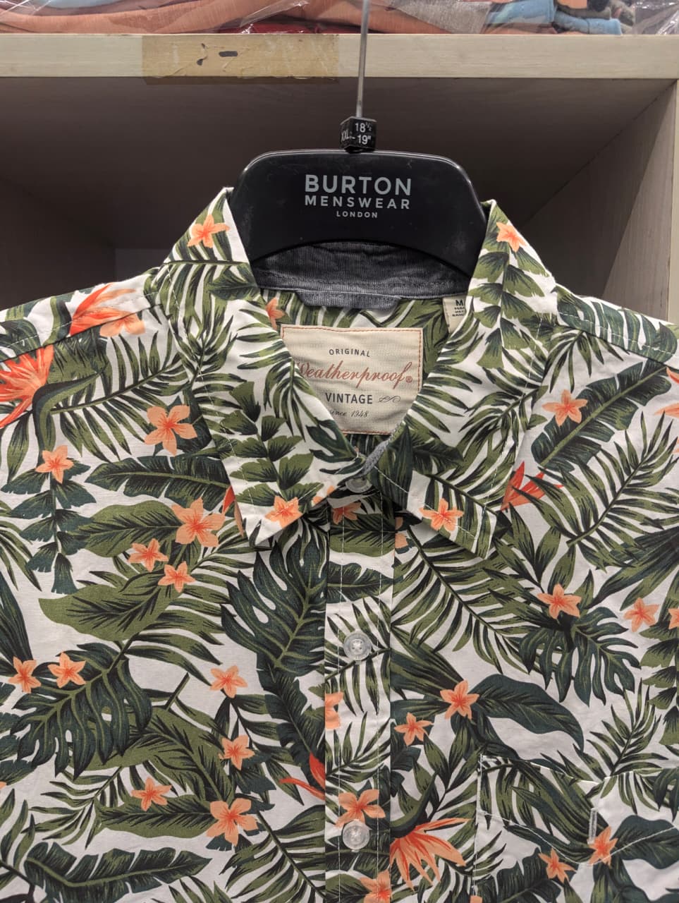 Weatherproof Vintage Floral Half Shirt