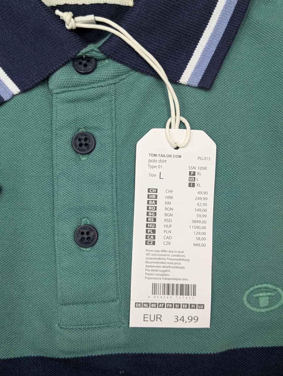 Tom Tailor Premium Polo – L Size