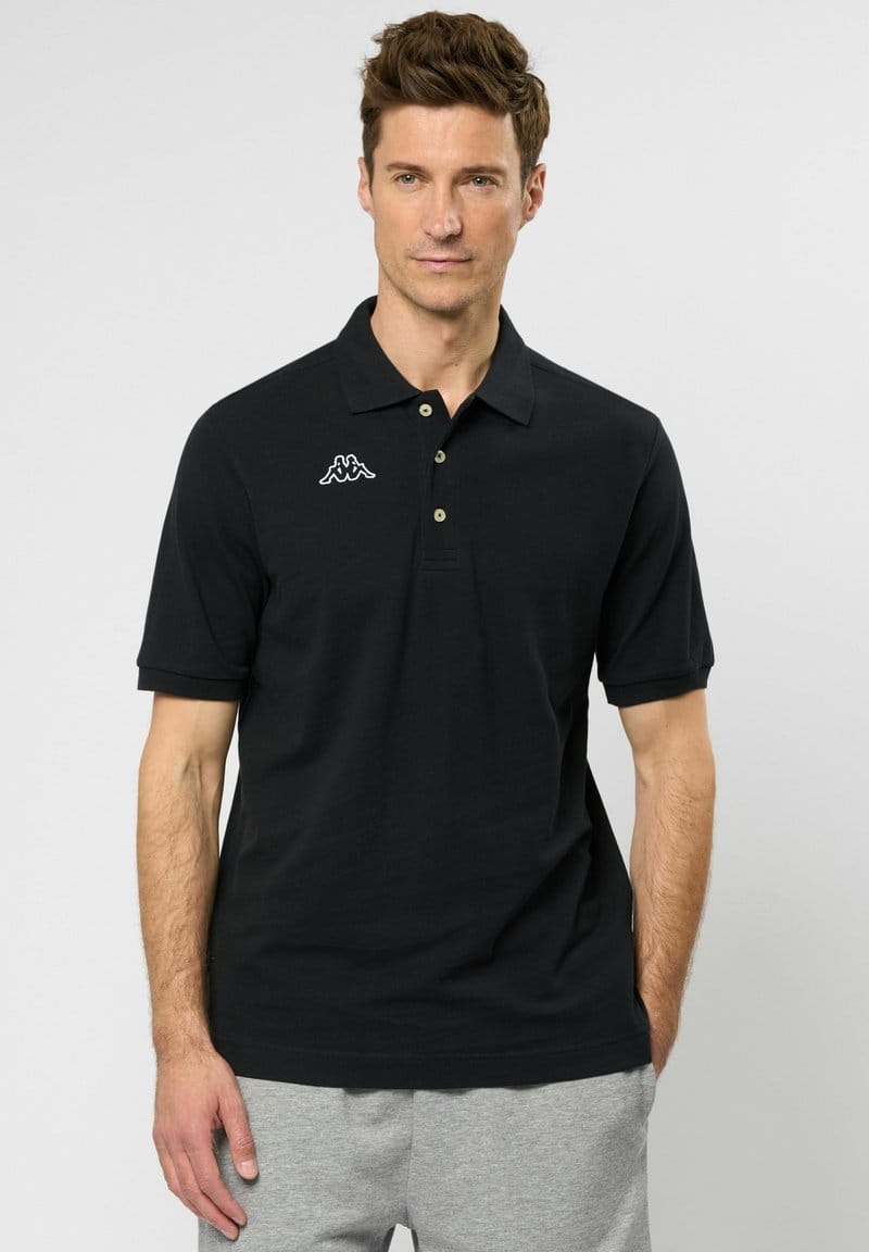 Kappa Logo Polo Shirt – Black (Size L)