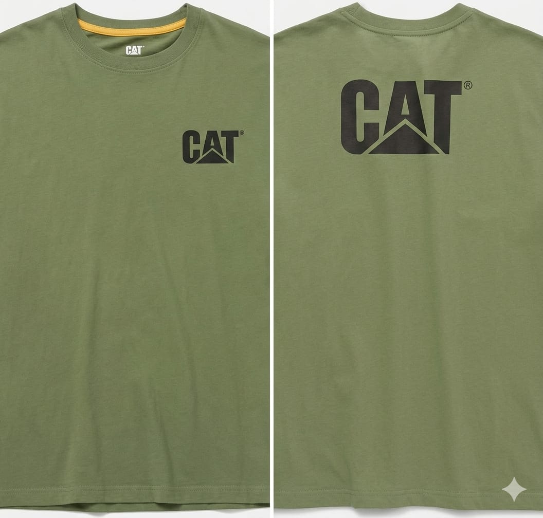 CAT Authentic Olive T-Shirt (L-Size)
