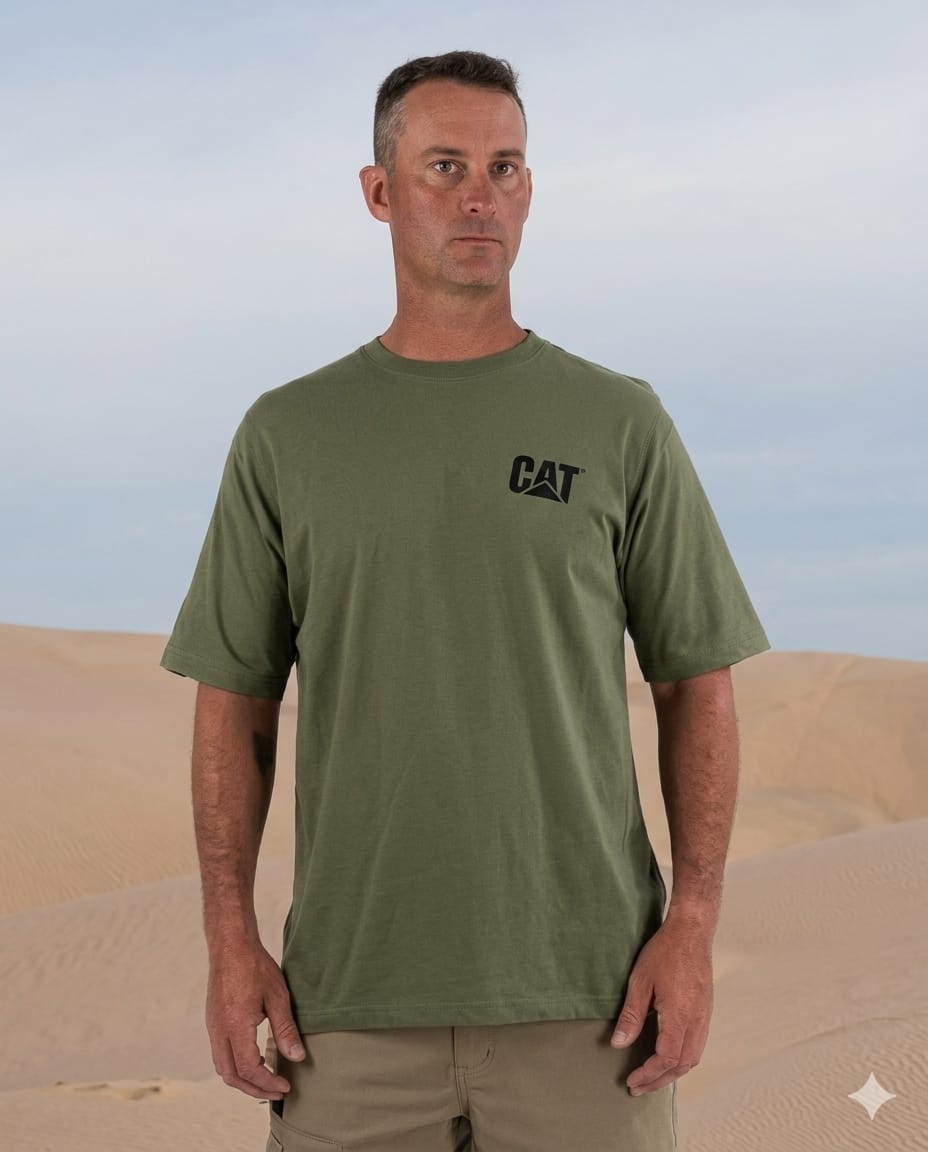 CAT Authentic Olive T-Shirt (L-Size)