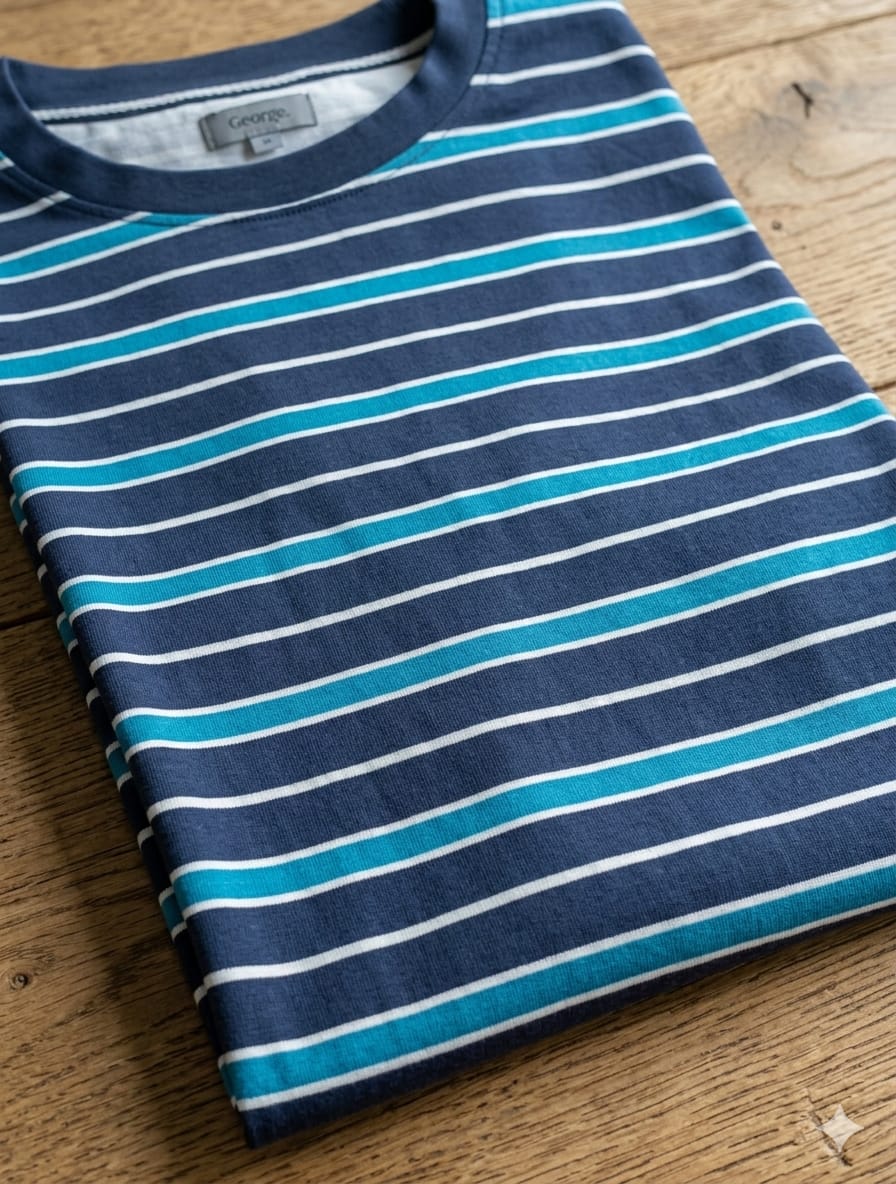 George Men’s Relaxed Fit Crew Neck T-Shirts M Size