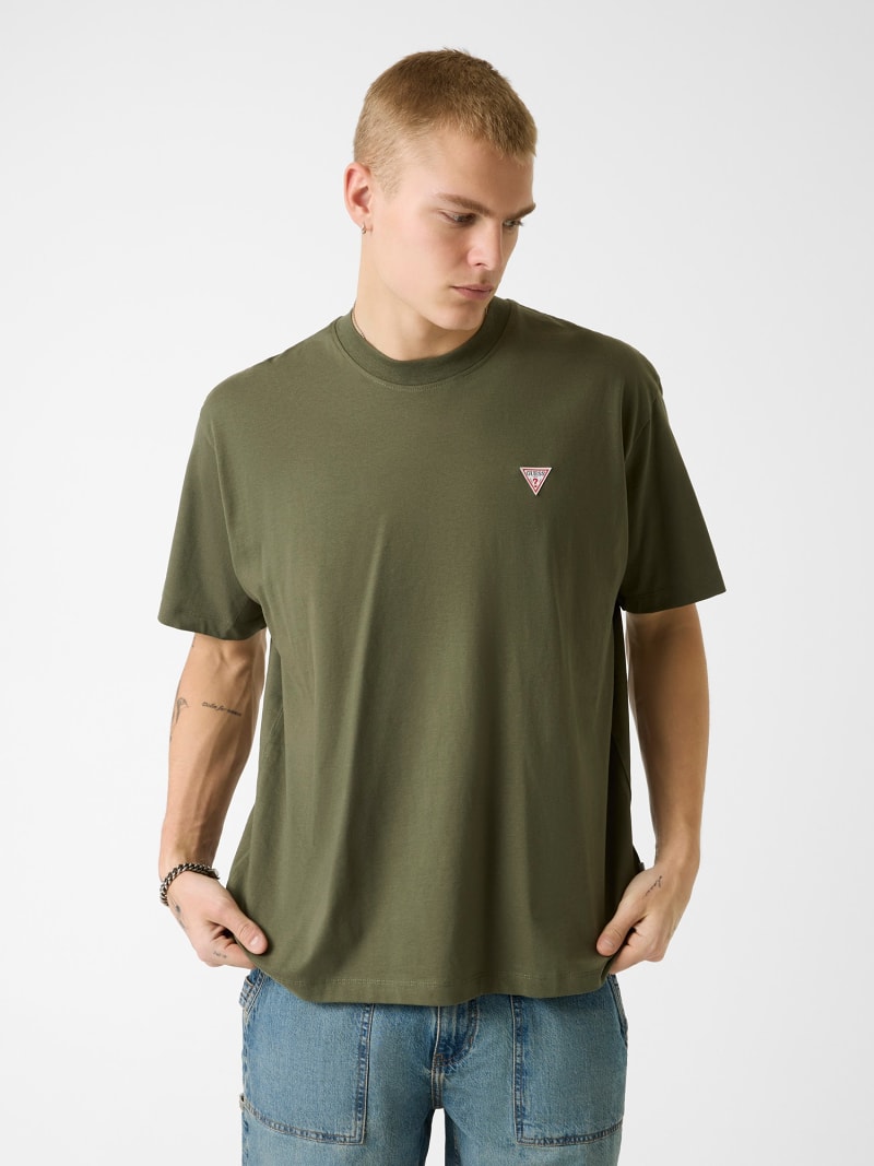 GUESS Oversized Mini Patch T‑Shirt – Green