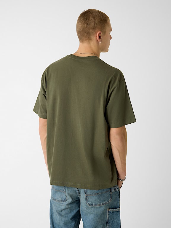 GUESS Oversized Mini Patch T‑Shirt – Green