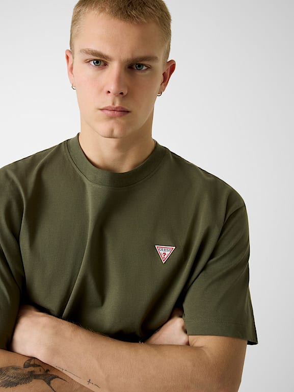 GUESS Oversized Mini Patch T‑Shirt – Green