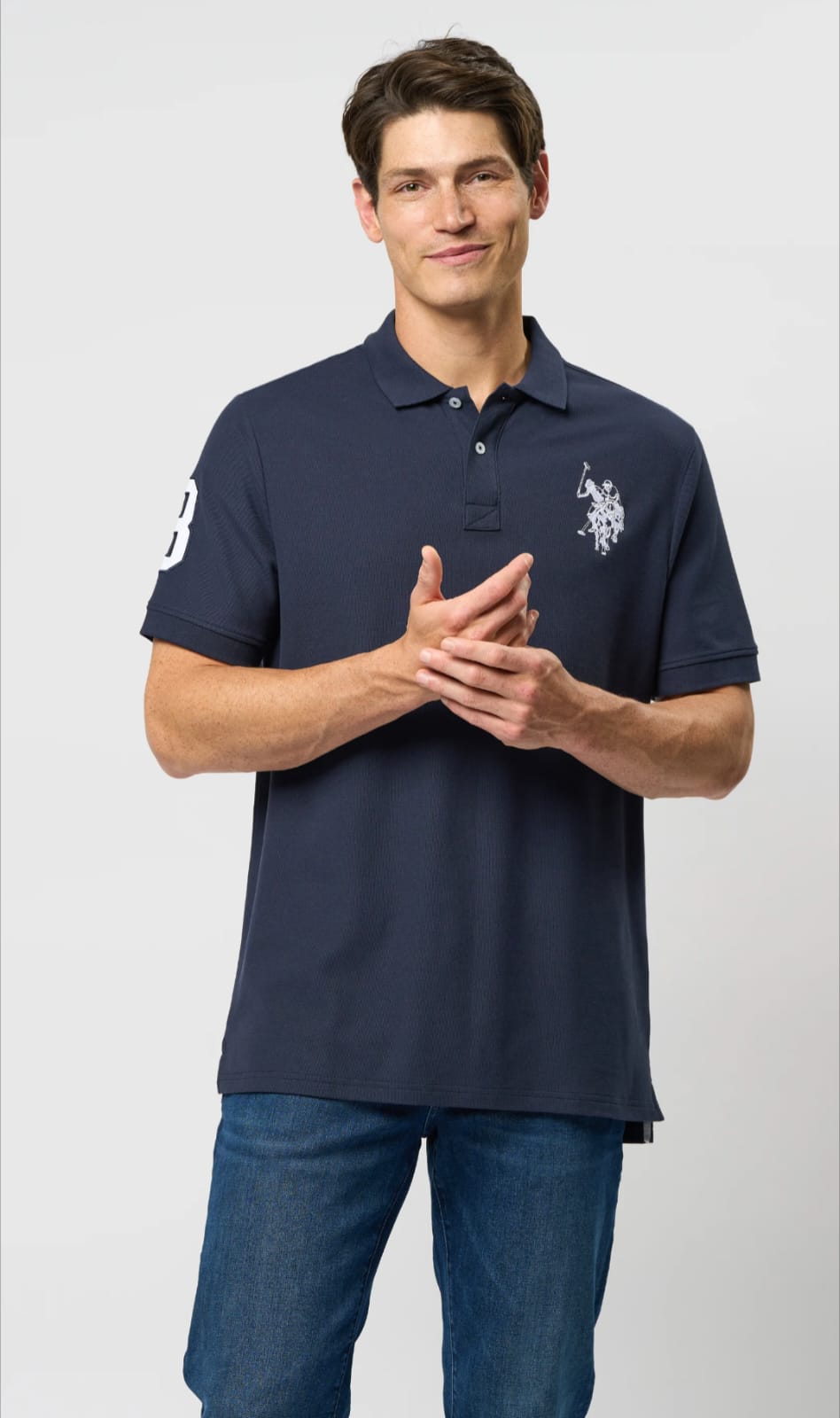 U.S. Polo Assn. Dark Sapphire Polo Shirt – S Size Only