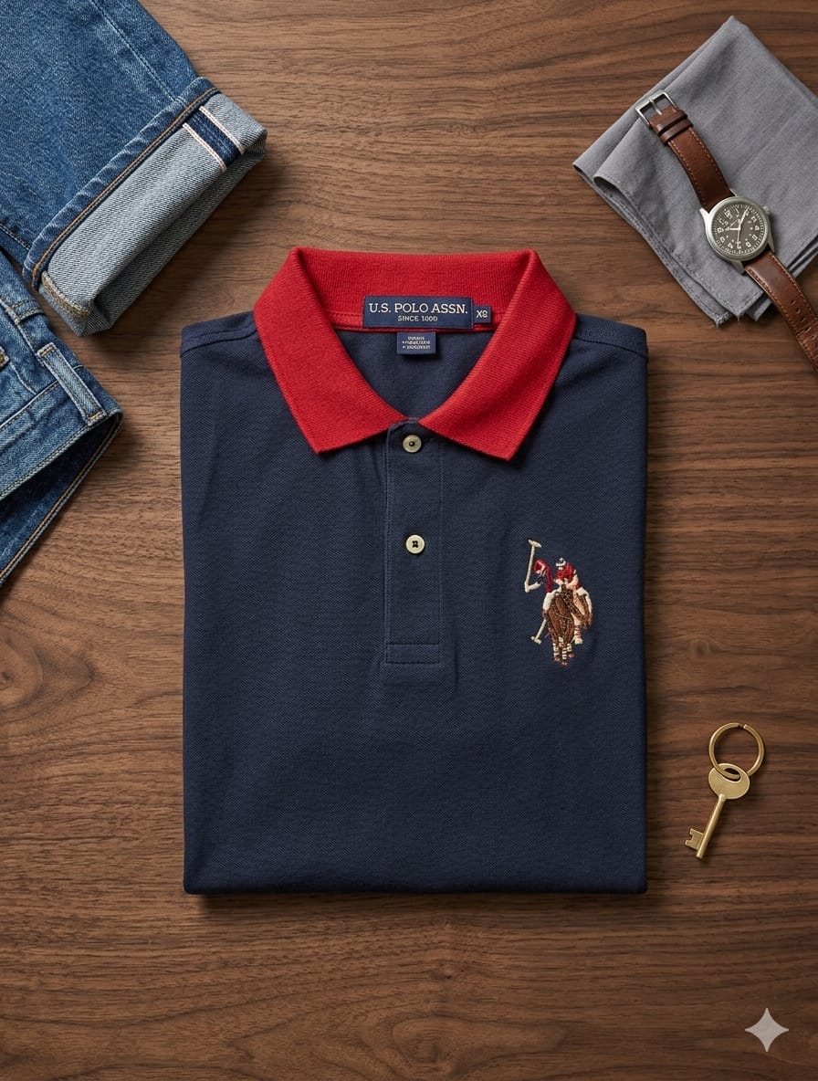 U.S. Polo Assn. Navy Premium Polo Shirt – Size S