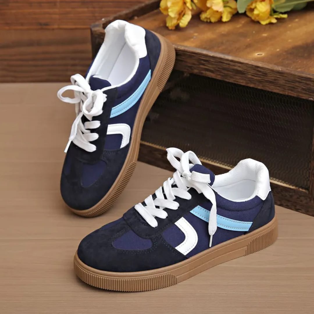 Soft Sole Casual Sports Board Shoes Lace up Lightweight and Casual Running Anti Slip Comfortable Women's Shoes