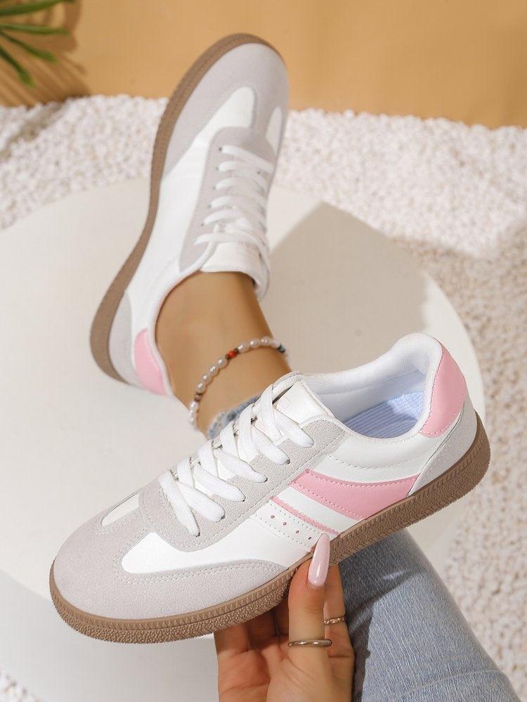 Soft Sole Casual Sports Board Shoes Lace up Lightweight and Casual Running And Comfortable ti Slip Women's Shoe