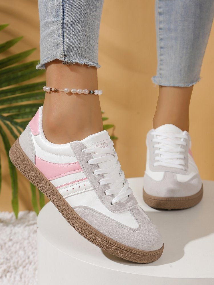 Soft Sole Casual Sports Board Shoes Lace up Lightweight and Casual Running And Comfortable ti Slip Women's Shoe