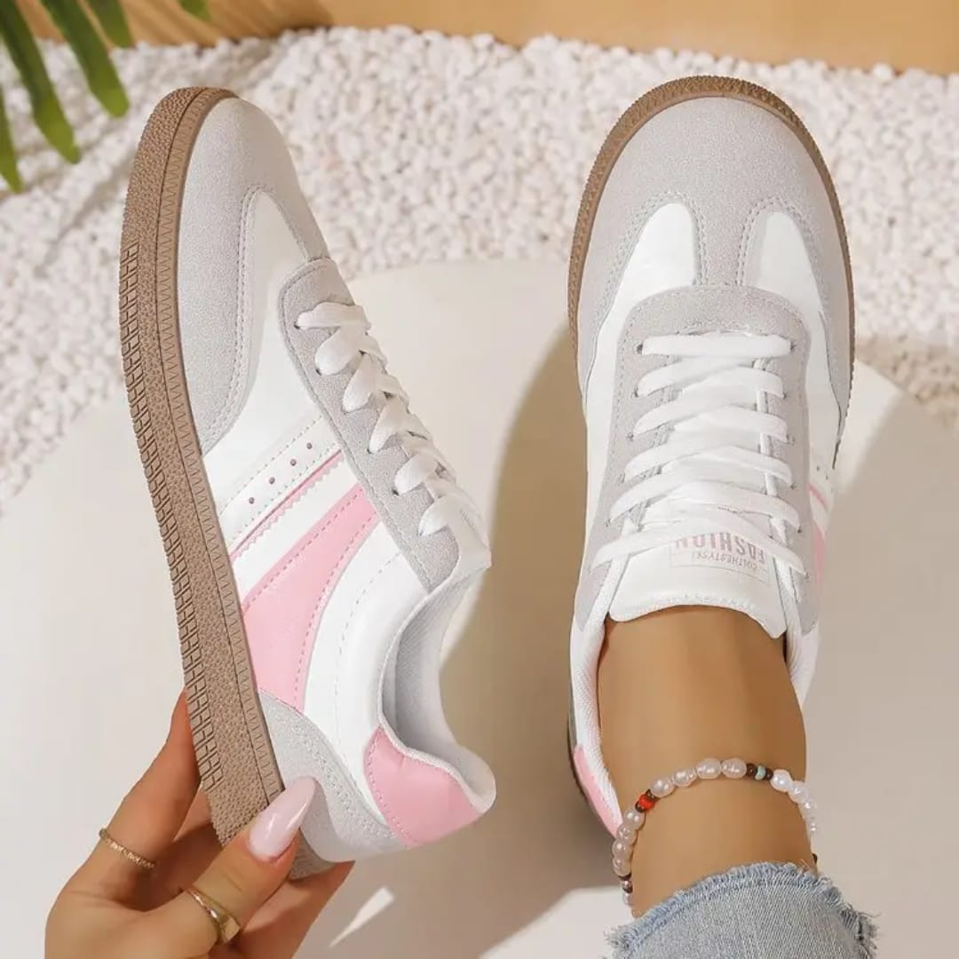 Soft Sole Casual Sports Board Shoes Lace up Lightweight and Casual Running And Comfortable ti Slip Women's Shoe