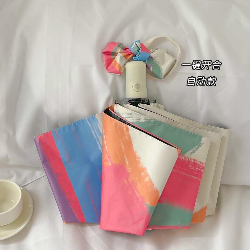 Sun Umbrella Sunscreen UV Sunshade Women's Folding Portable Automatic Sunny Umbrella