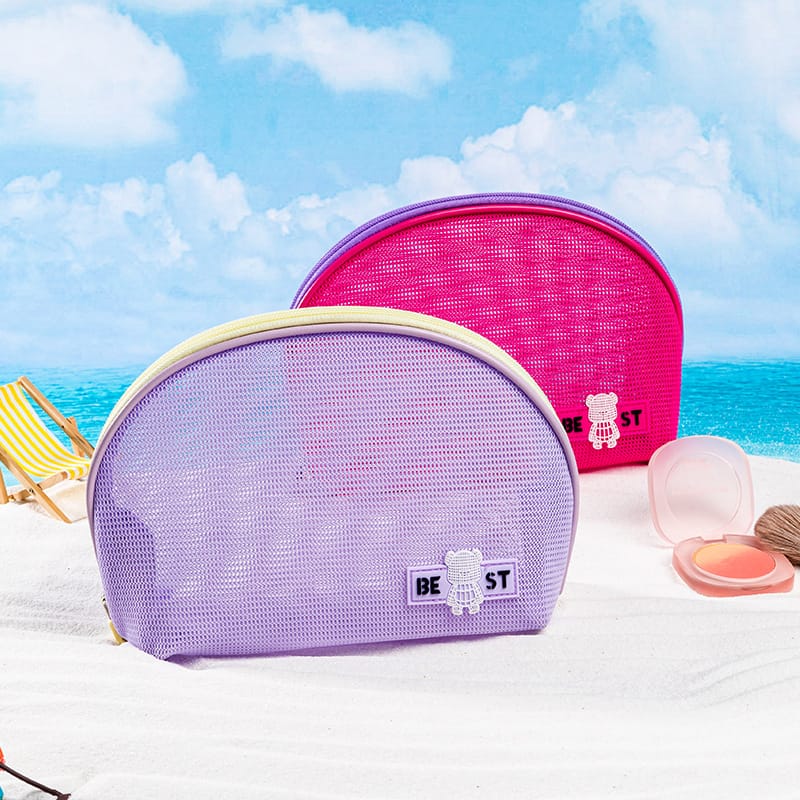 Travel Cosmetic Bag Hand Mesh Storage Bag Mini Cosmetic Bag Large Capacity Premium Sense