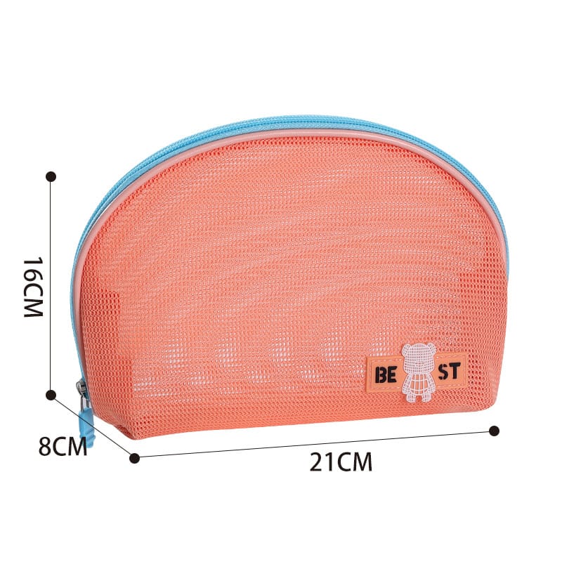 Travel Cosmetic Bag Hand Mesh Storage Bag Mini Cosmetic Bag Large Capacity Premium Sense