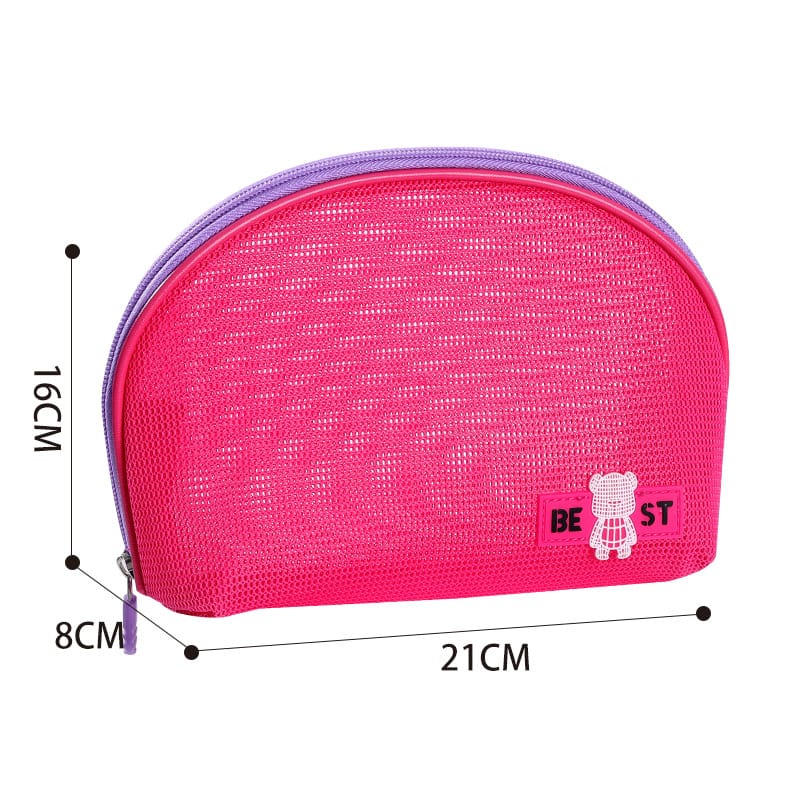 Travel Cosmetic Bag Hand Mesh Storage Bag Mini Cosmetic Bag Large Capacity Premium Sense