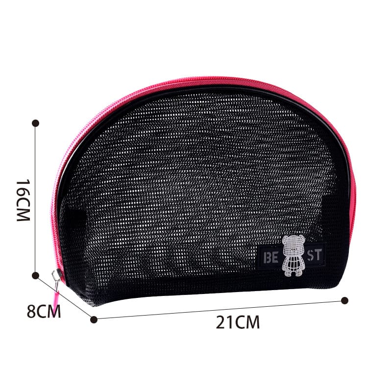 Travel Cosmetic Bag Hand Mesh Storage Bag Mini Cosmetic Bag Large Capacity Premium Sense