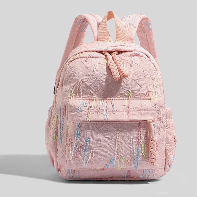 New Model Children's Backpack for Girls, Versatile and Stylish with Color-Blocking Design, Elementary School Student Backpack