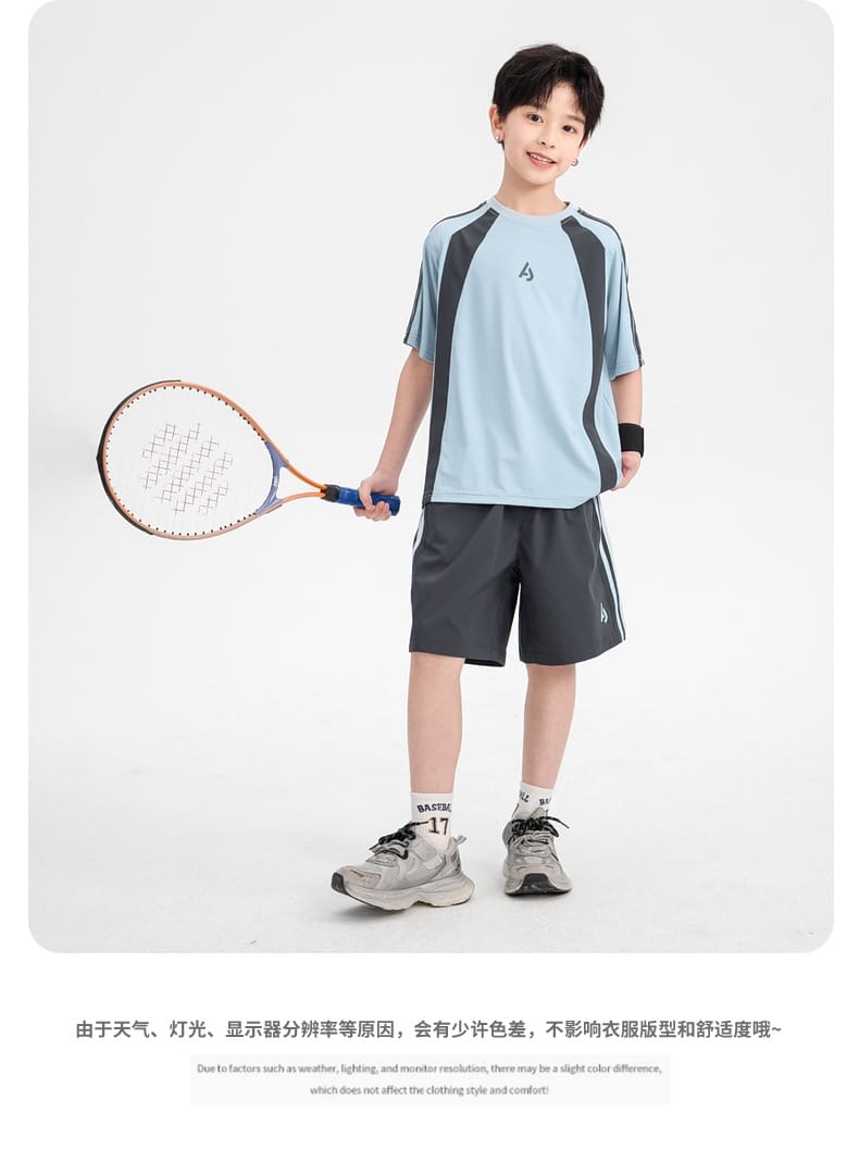 Boys Clothes Sets Summer Kids Sport Short Sleeve T-shirt + Shorts 2 Pieces Suit Teenage Child Outfits For 5 6 8 10 12 14 Years