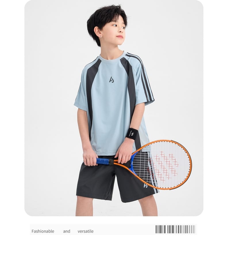 Boys Clothes Sets Summer Kids Sport Short Sleeve T-shirt + Shorts 2 Pieces Suit Teenage Child Outfits For 5 6 8 10 12 14 Years