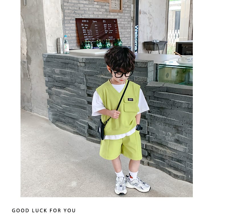 Summer Baby and Boys Cotton Contrast Patchwork t-Shirt Tops+Shorts Pant Sets School Kids Tracksuit Child 2PCS Outfit 1-10 Years