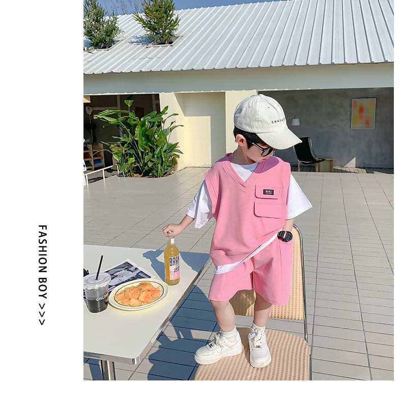 Summer Baby and Boys Cotton Contrast Patchwork t-Shirt Tops+Shorts Pant Sets School Kids Tracksuit Child 2PCS Outfit 1-10 Years