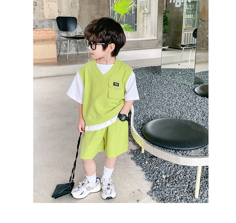 Summer Baby and Boys Cotton Contrast Patchwork t-Shirt Tops+Shorts Pant Sets School Kids Tracksuit Child 2PCS Outfit 1-10 Years