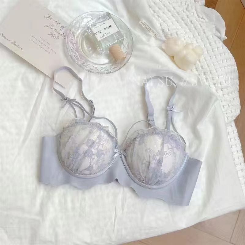 wireless side-closing breathable girl's underwear breast-closing small chest push up upper support comfortable bra