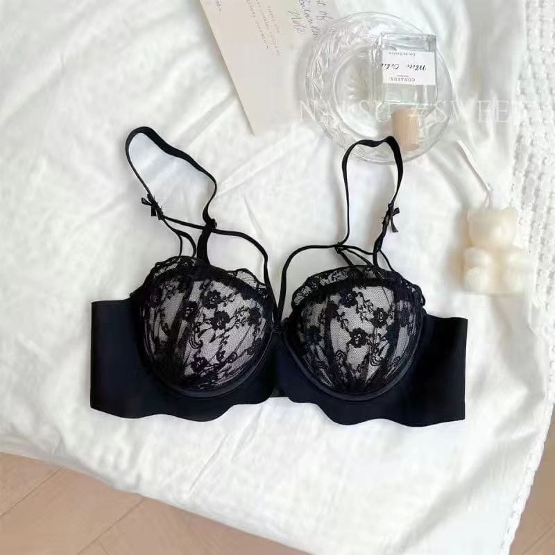 wireless side-closing breathable girl's underwear breast-closing small chest push up upper support comfortable bra