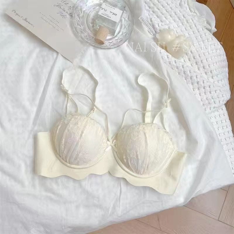 wireless side-closing breathable girl's underwear breast-closing small chest push up upper support comfortable bra
