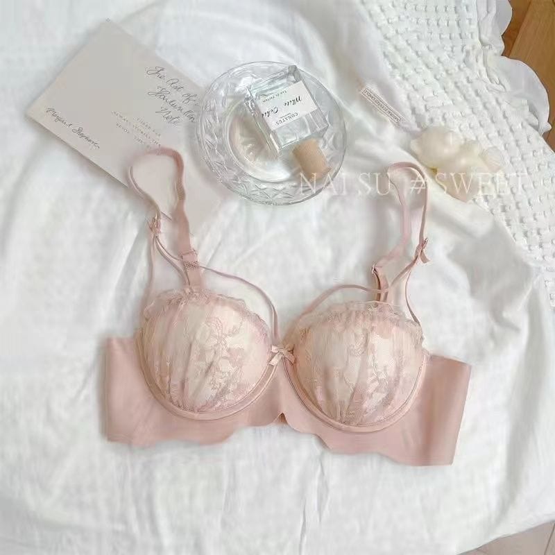 wireless side-closing breathable girl's underwear breast-closing small chest push up upper support comfortable bra