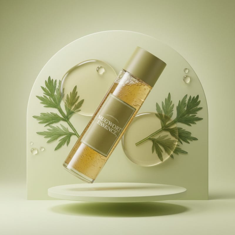 Mugwort Essence Vegan Extract Soothing Toner for Sensitive Irritated Skin Redness Relief Refreshing T-zone