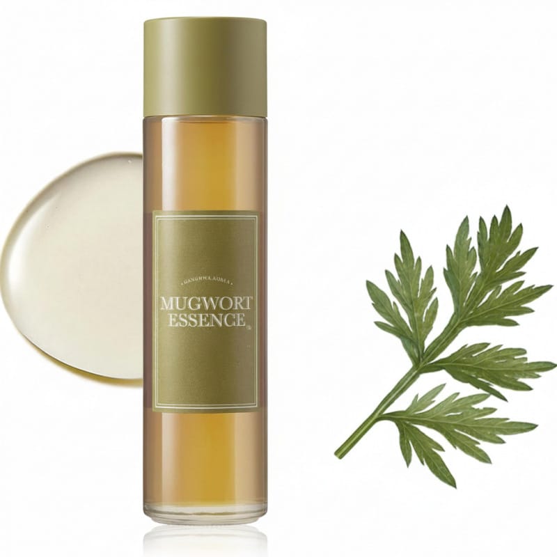 Mugwort Essence Vegan Extract Soothing Toner for Sensitive Irritated Skin Redness Relief Refreshing T-zone